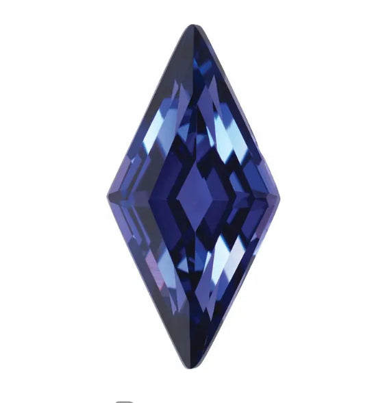 Radiant sapphire charm in 14K Yellow