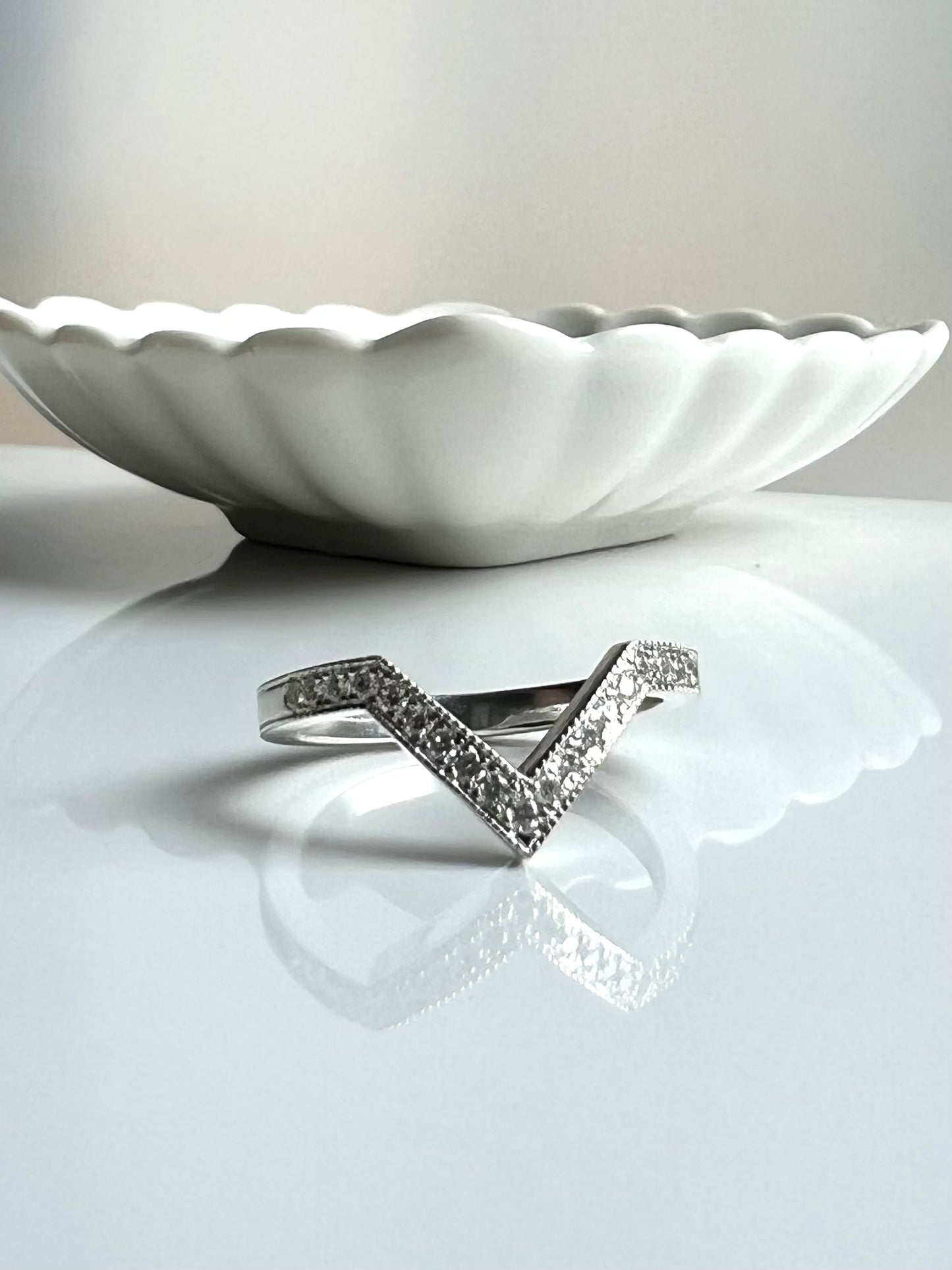 V-Shaped Wedding Band