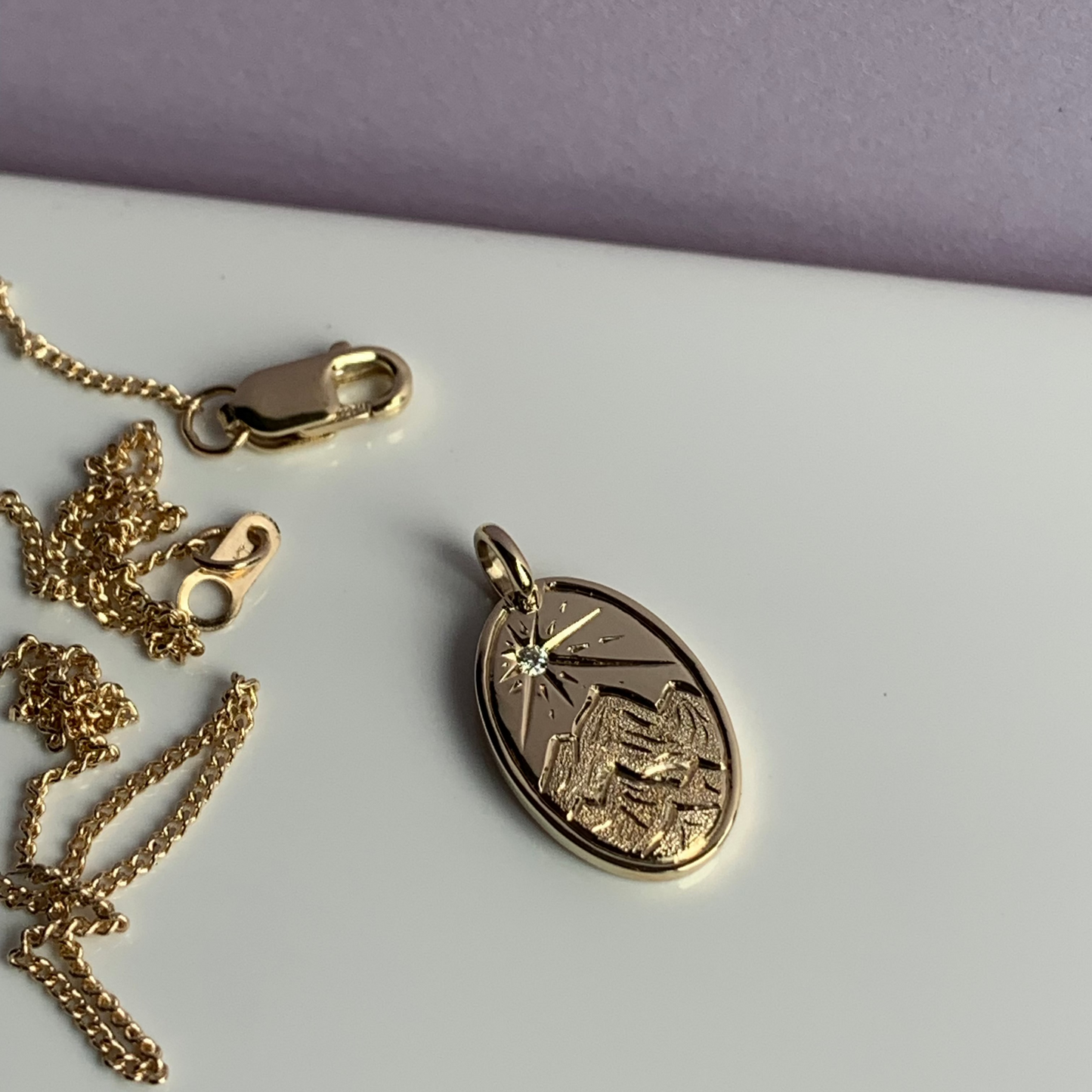 pendant charm with mountain
