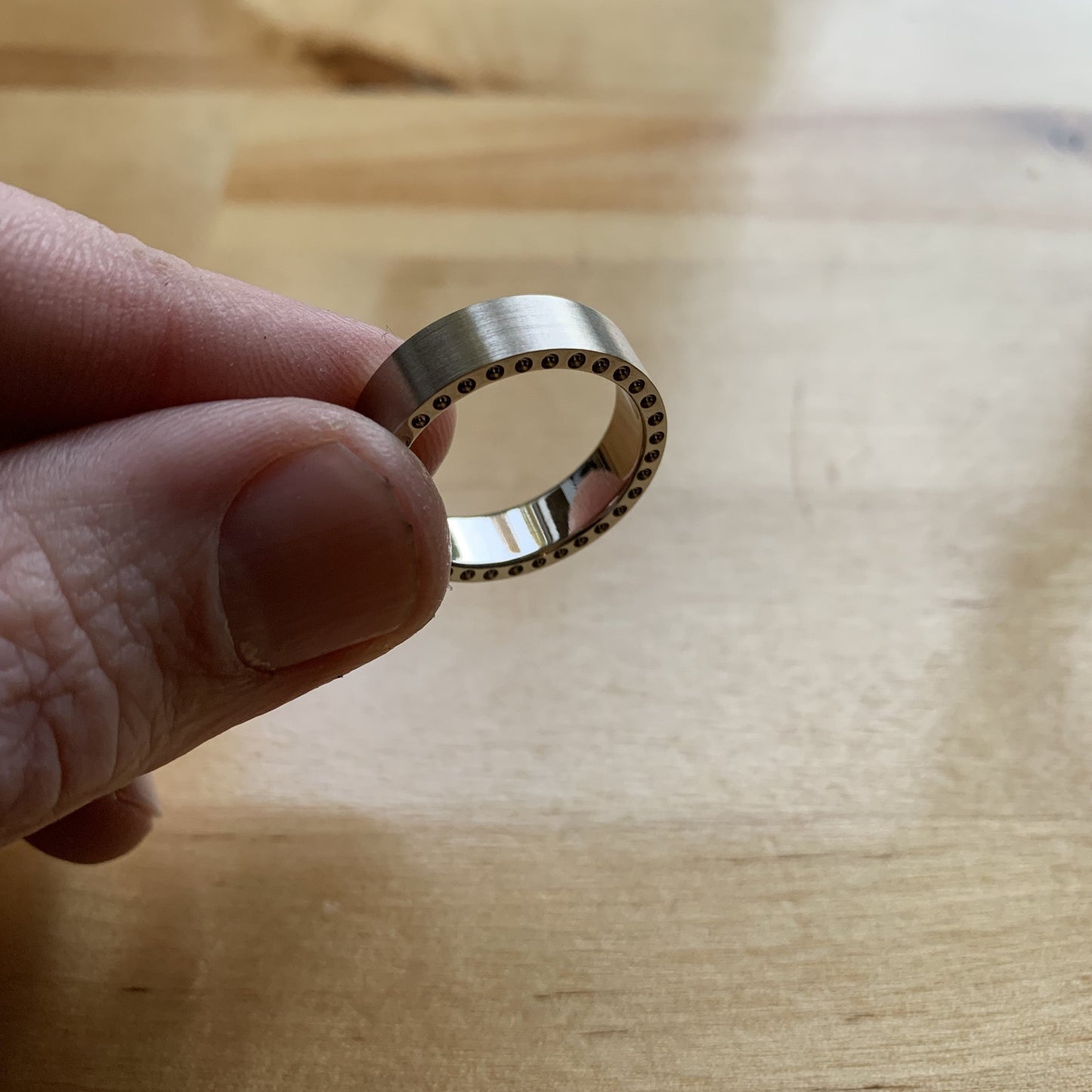 ring in hand