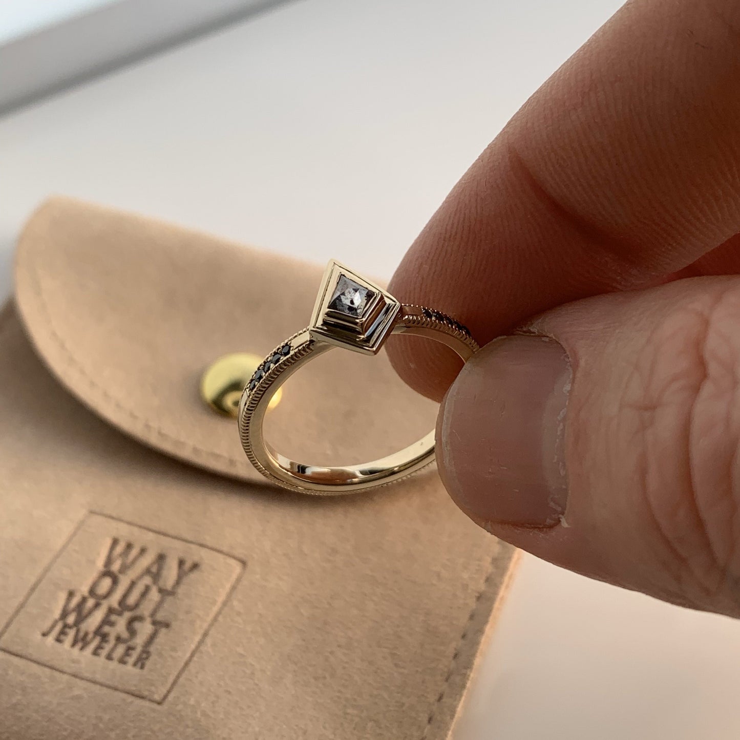 bezel diamond ring