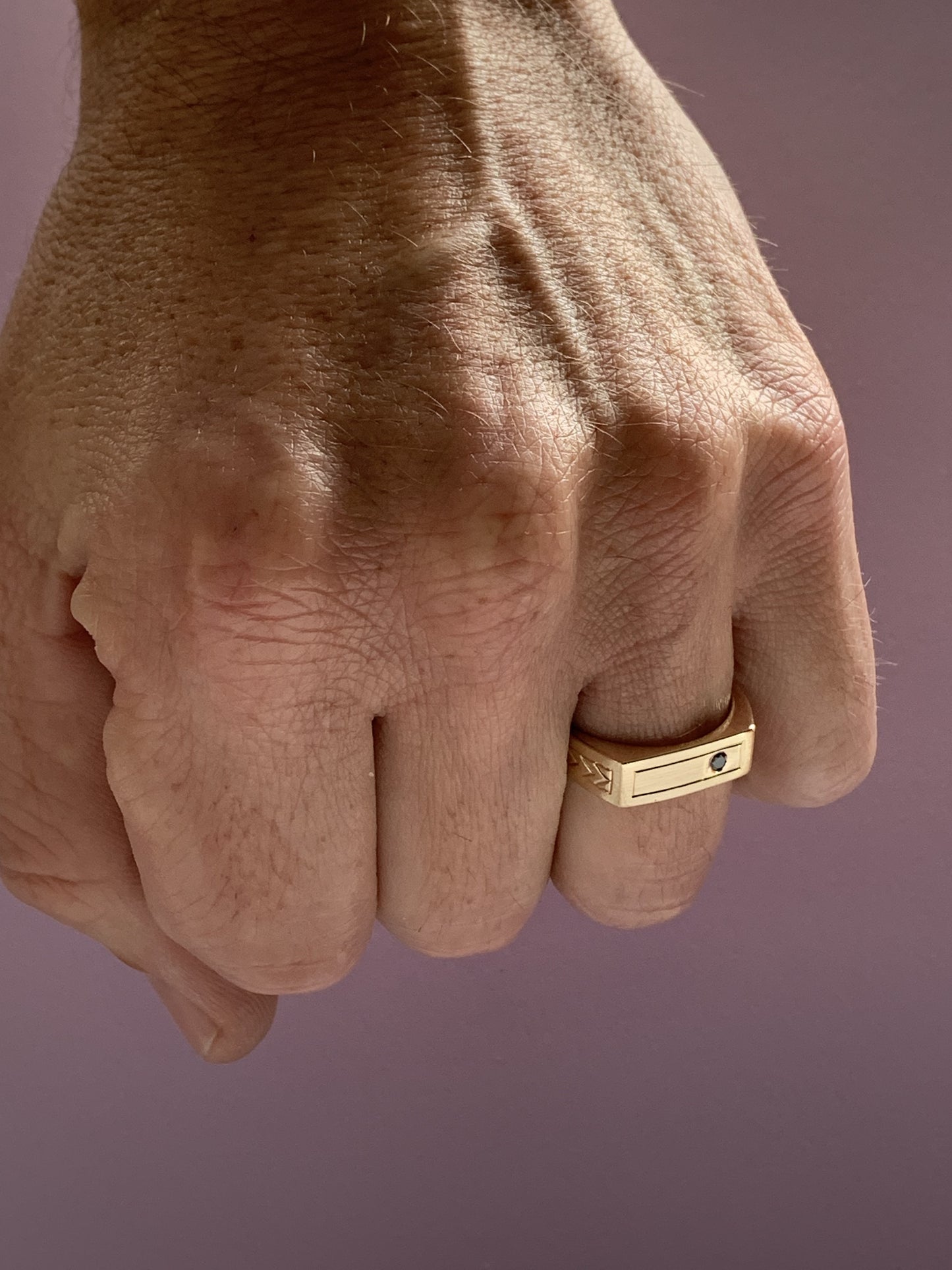 signet ring worn