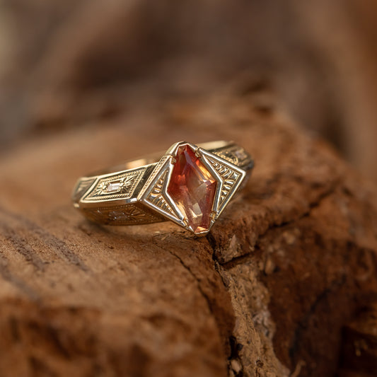 Custom sunstone signet