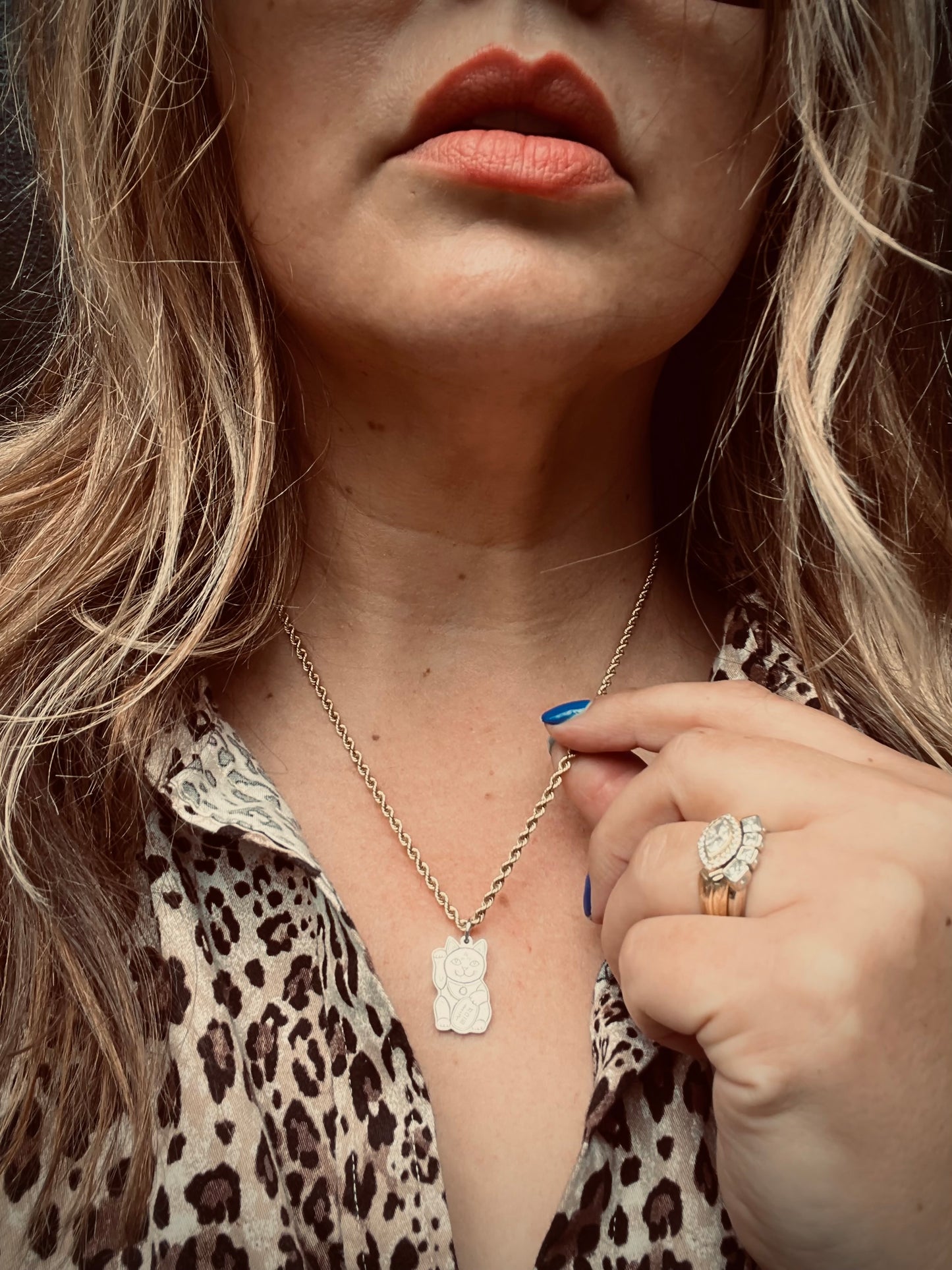 Maneki-Neko cat charm