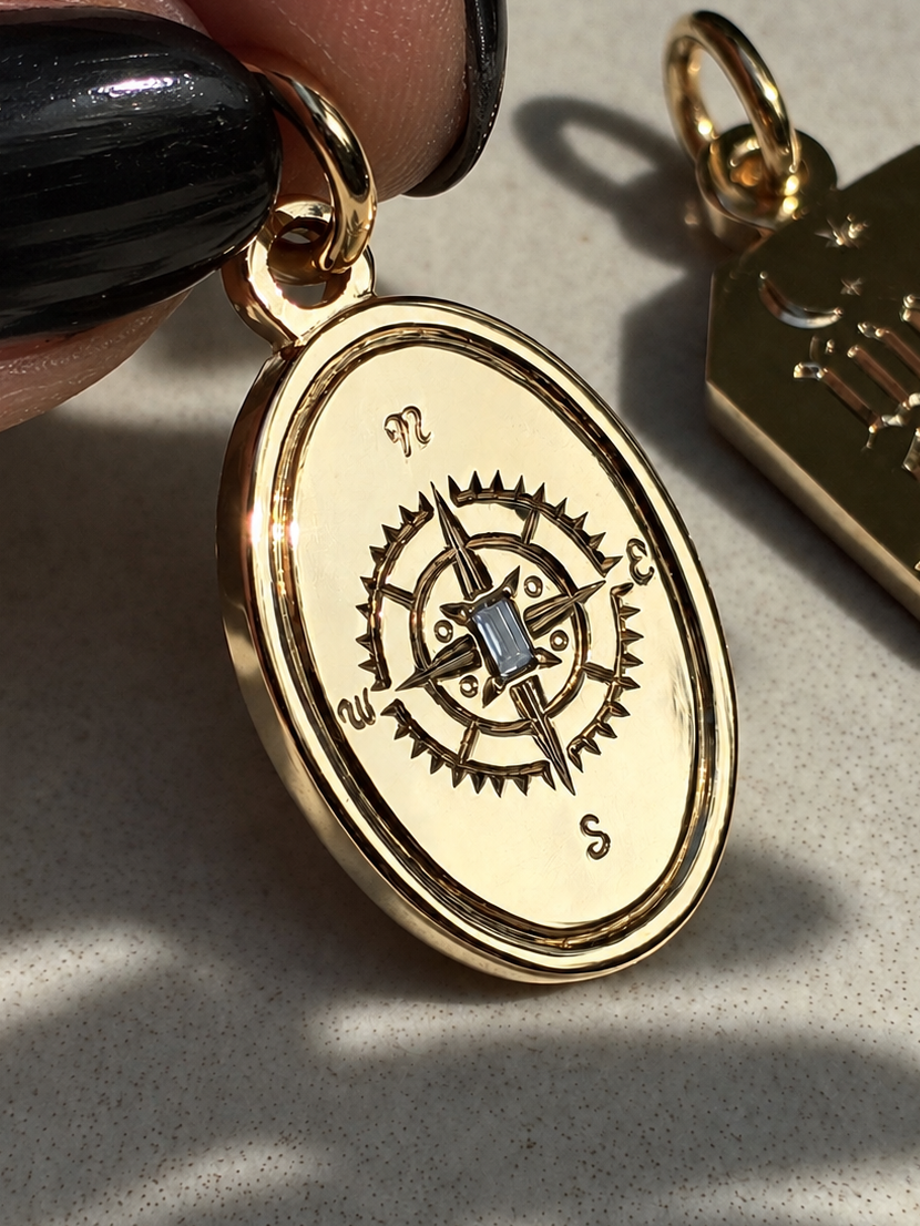 Never Lost Charm - 14k Recycled Gold