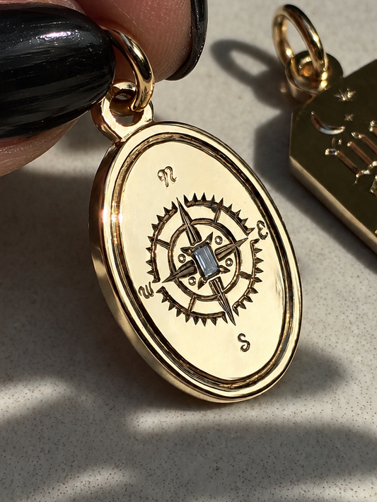 Never Lost Charm - 14k Recycled Gold