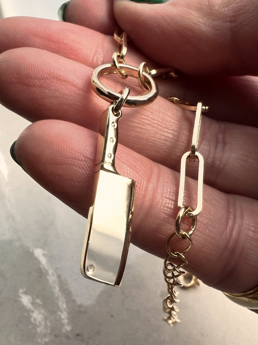 Butcher knife charm