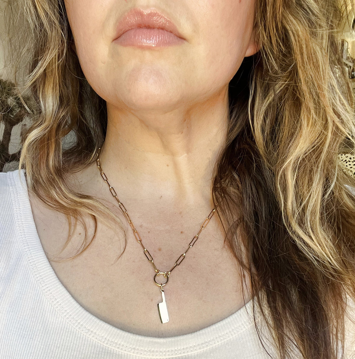 Butcher knife charm
