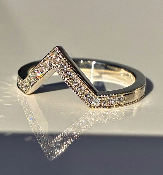 V-Shaped Wedding Band