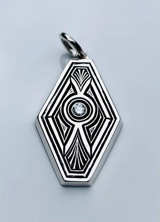 Custom diamond pendant