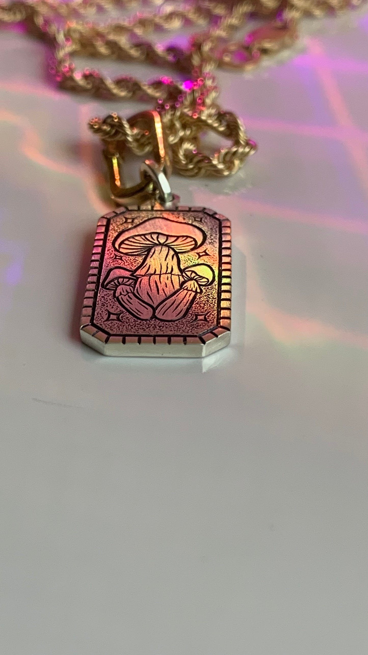 14K Mushroom charm