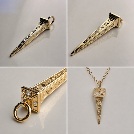 Custom Nail Pendant