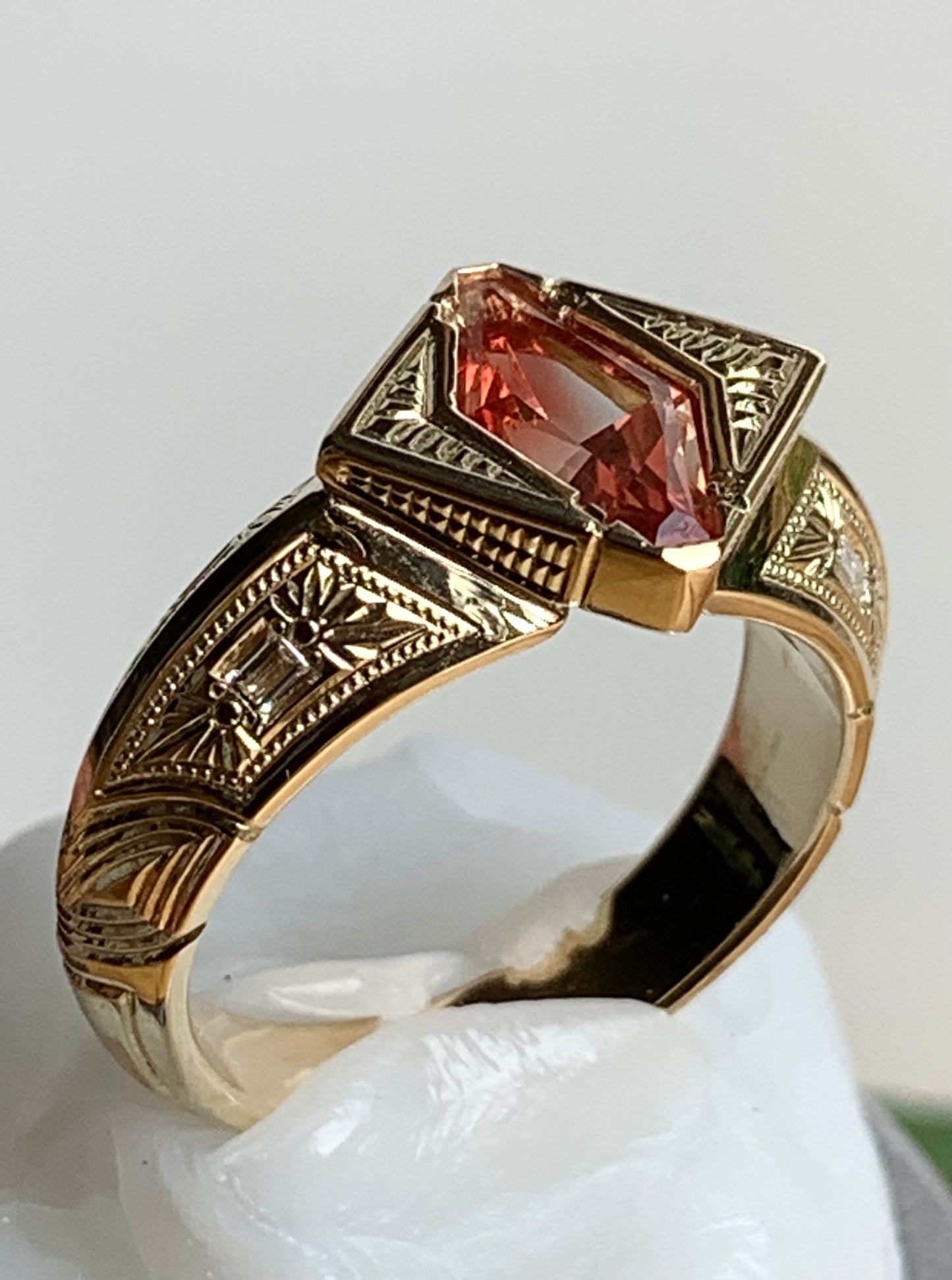 Custom sunstone signet