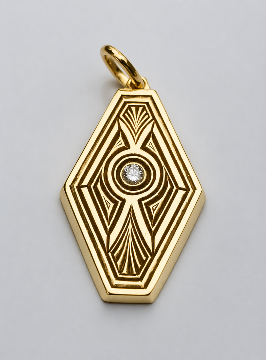 Custom diamond pendant