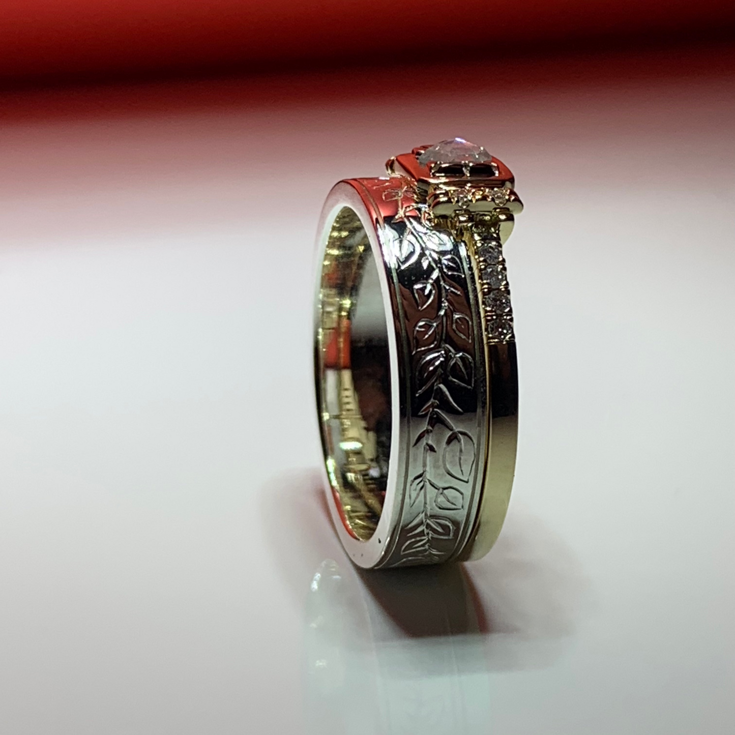 ring set with engraving 