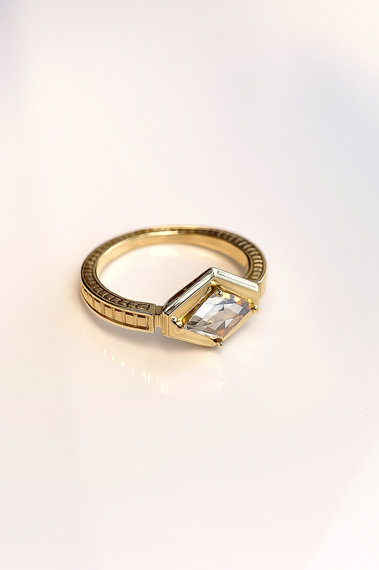 Champagne diamond ring