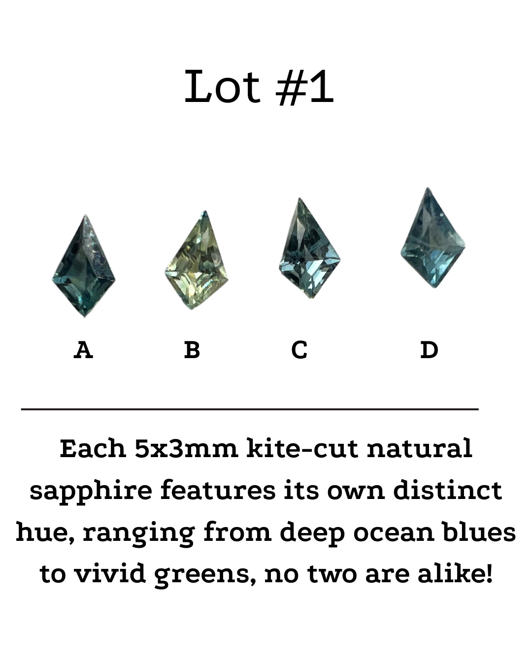 Radiant sapphire charm in 14K Yellow