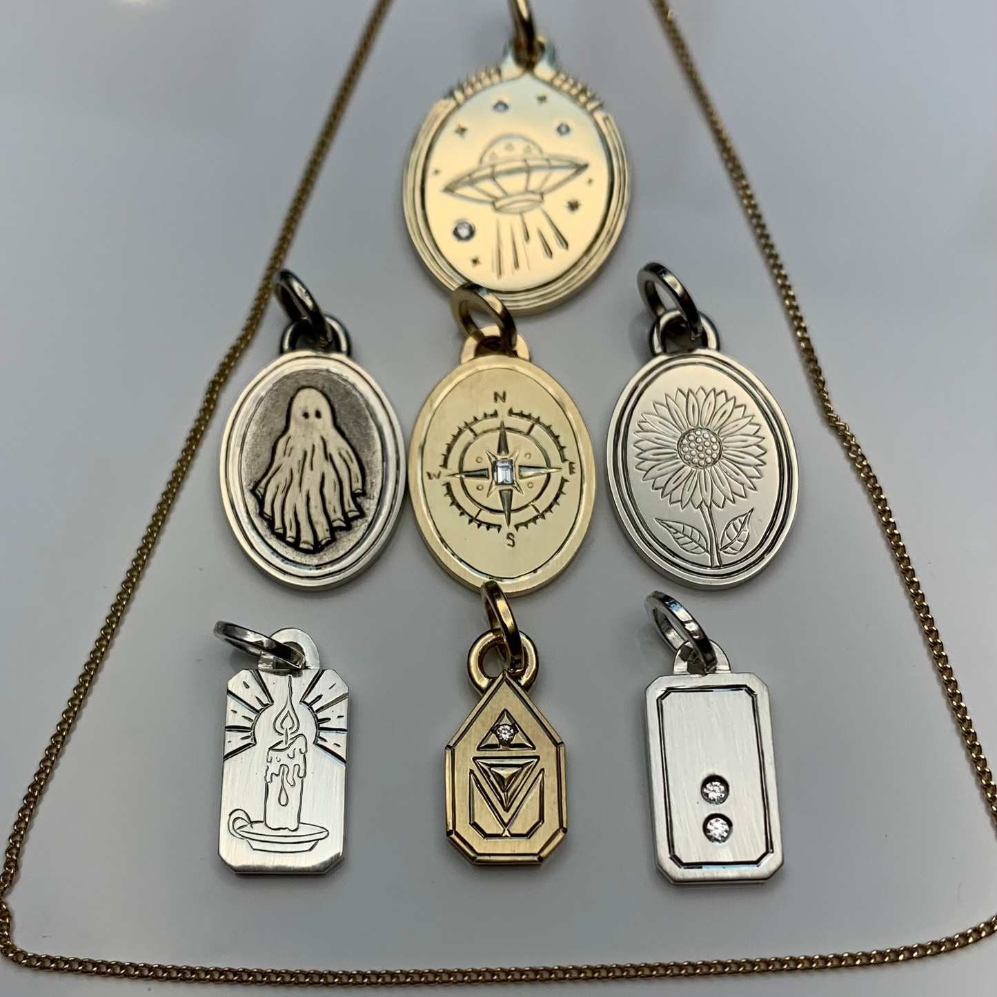 all gold charms