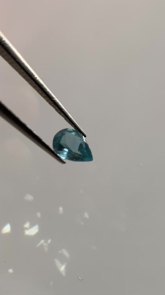 .55CT Pear shaped aquamarine