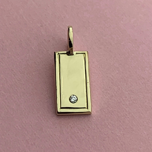 single diamond charm