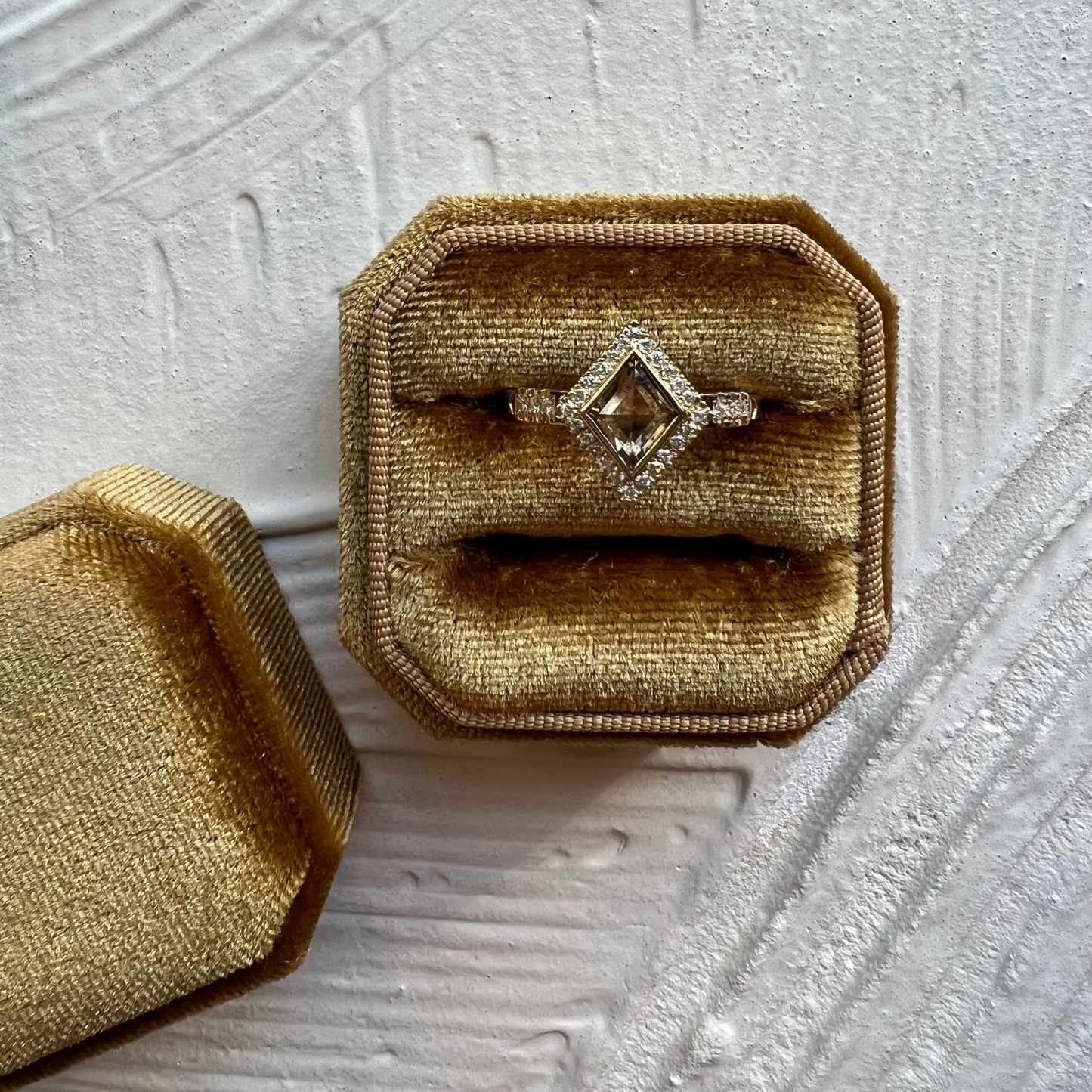 yellow gold diamond engagement ring